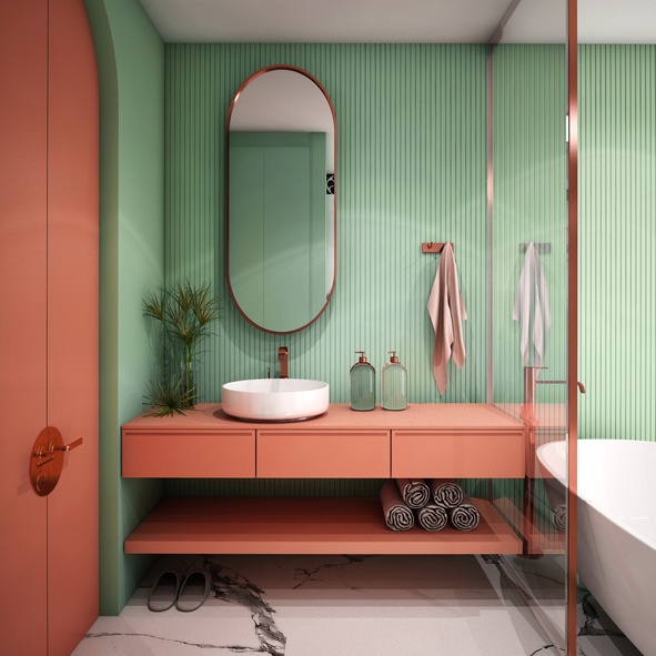 Cómo aprovechar el poco espacio del baño