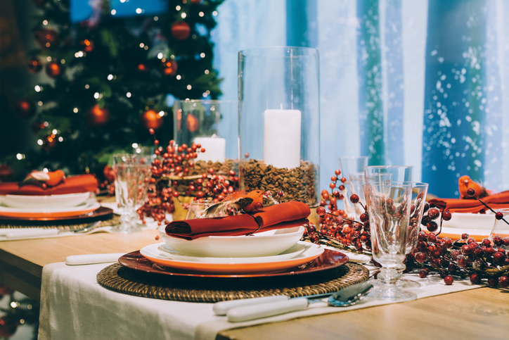 Cómo vestir la mesa en Navidad