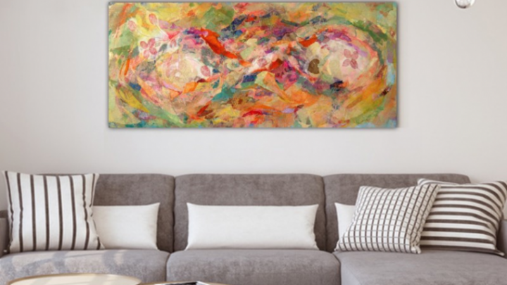 Decora tus espacios mediante cuadros modernos y abstractos